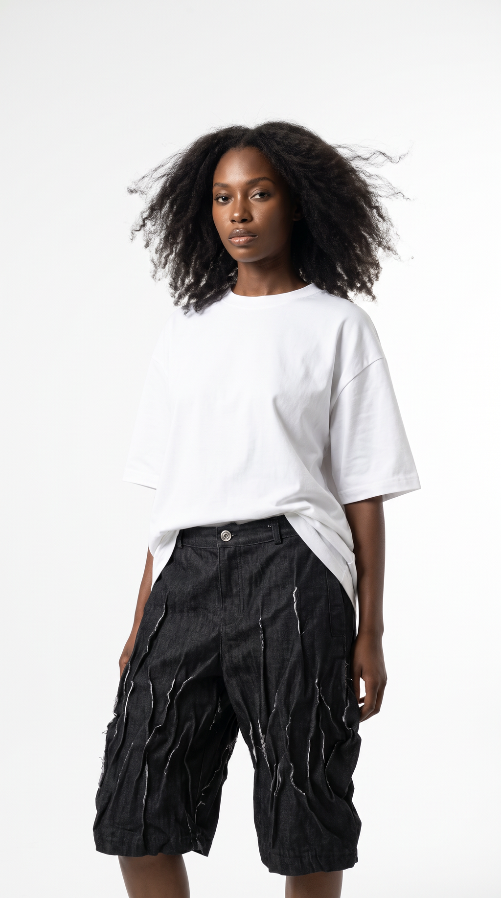 PREORDER Unisex Avant Garde Crease Jorts (Distressed)