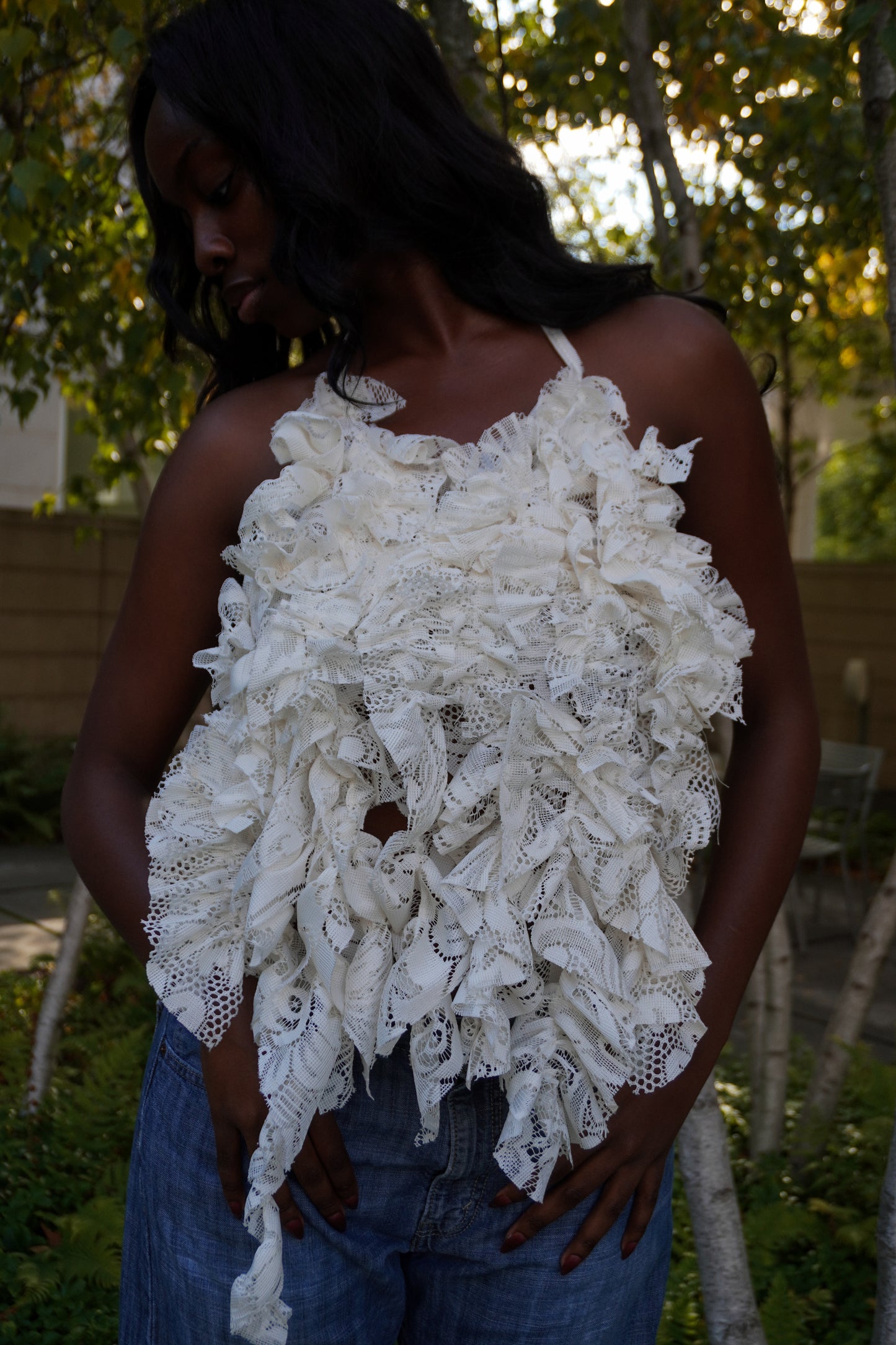 Zero Waste Lace Top