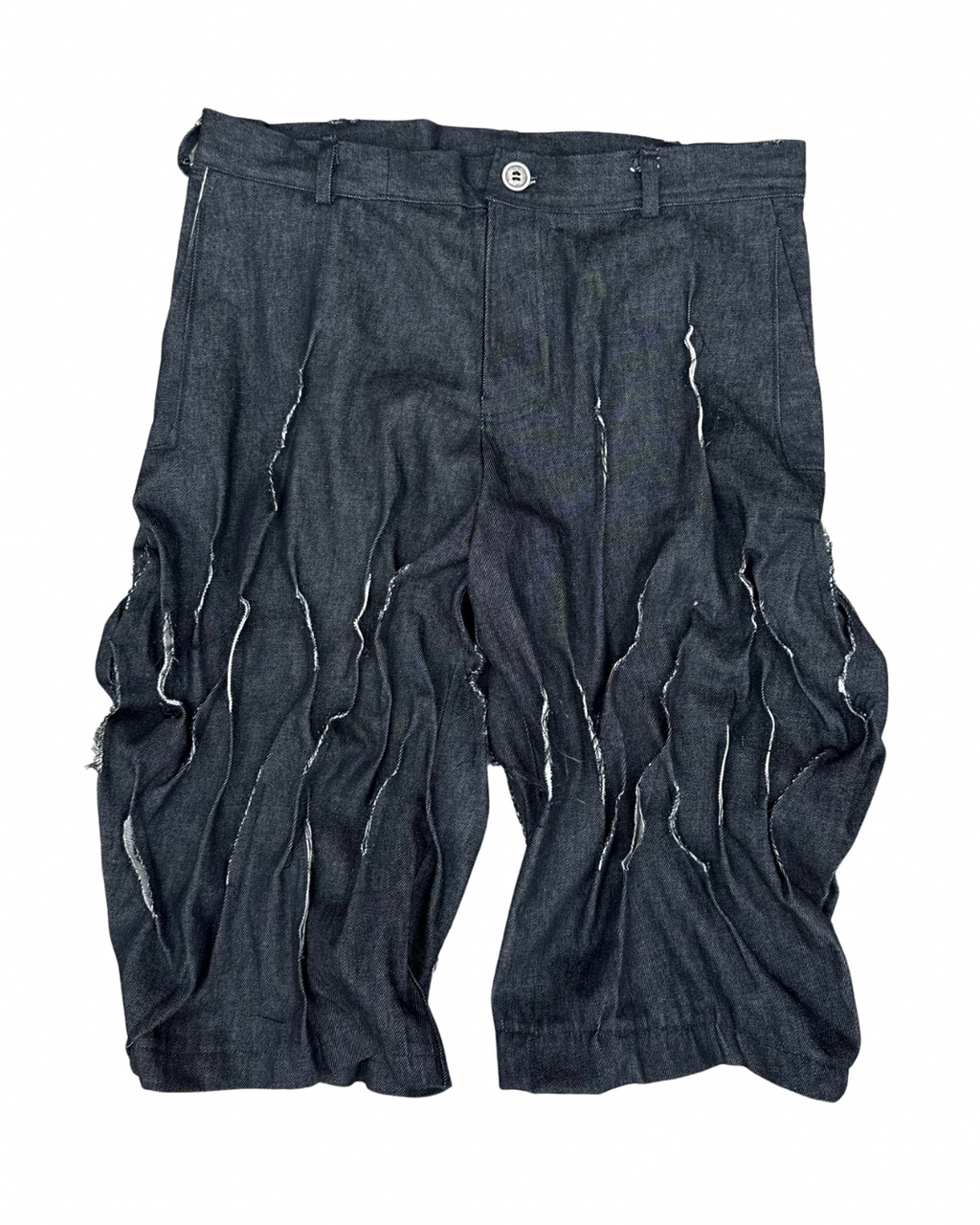 PREORDER Unisex Avant Garde Crease Jorts (Distressed)