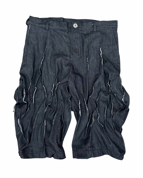 PREORDER Unisex Avant Garde Crease Jorts (Distressed)